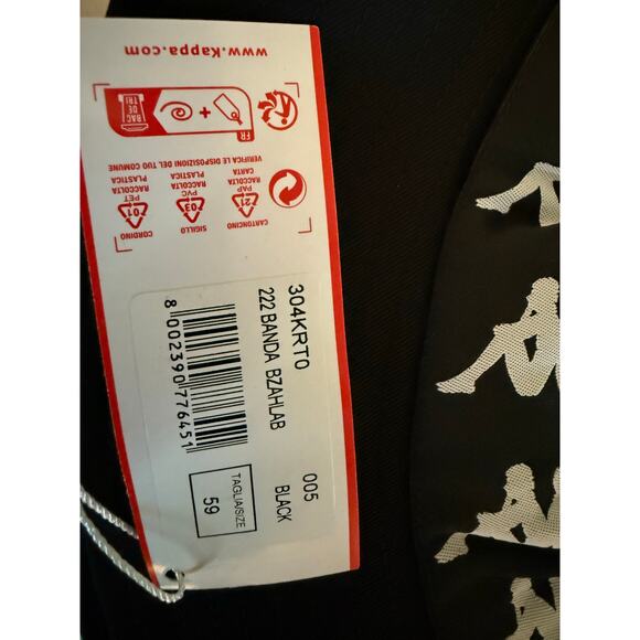 Kappa Unisex Banda Bzahlab Bucket Hat, Black, NWT, Size Large, Streetwear - Picture 4 of 4